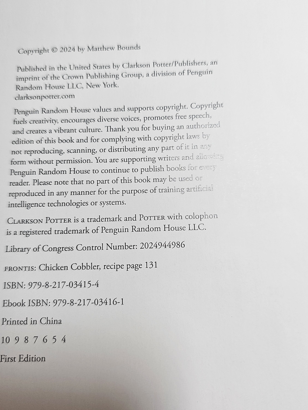 Keep It Simple Y'all Matthew Bounds Cookbook 2024 HC First Edition Recipes - Picture 3 of 12